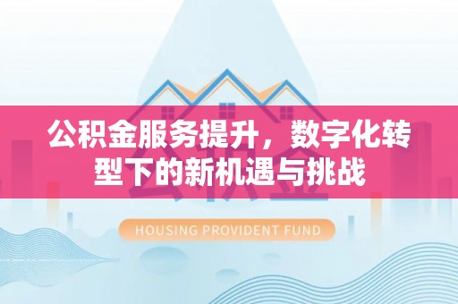 太保公积金服务提升，数字化转型下的新机遇与挑战